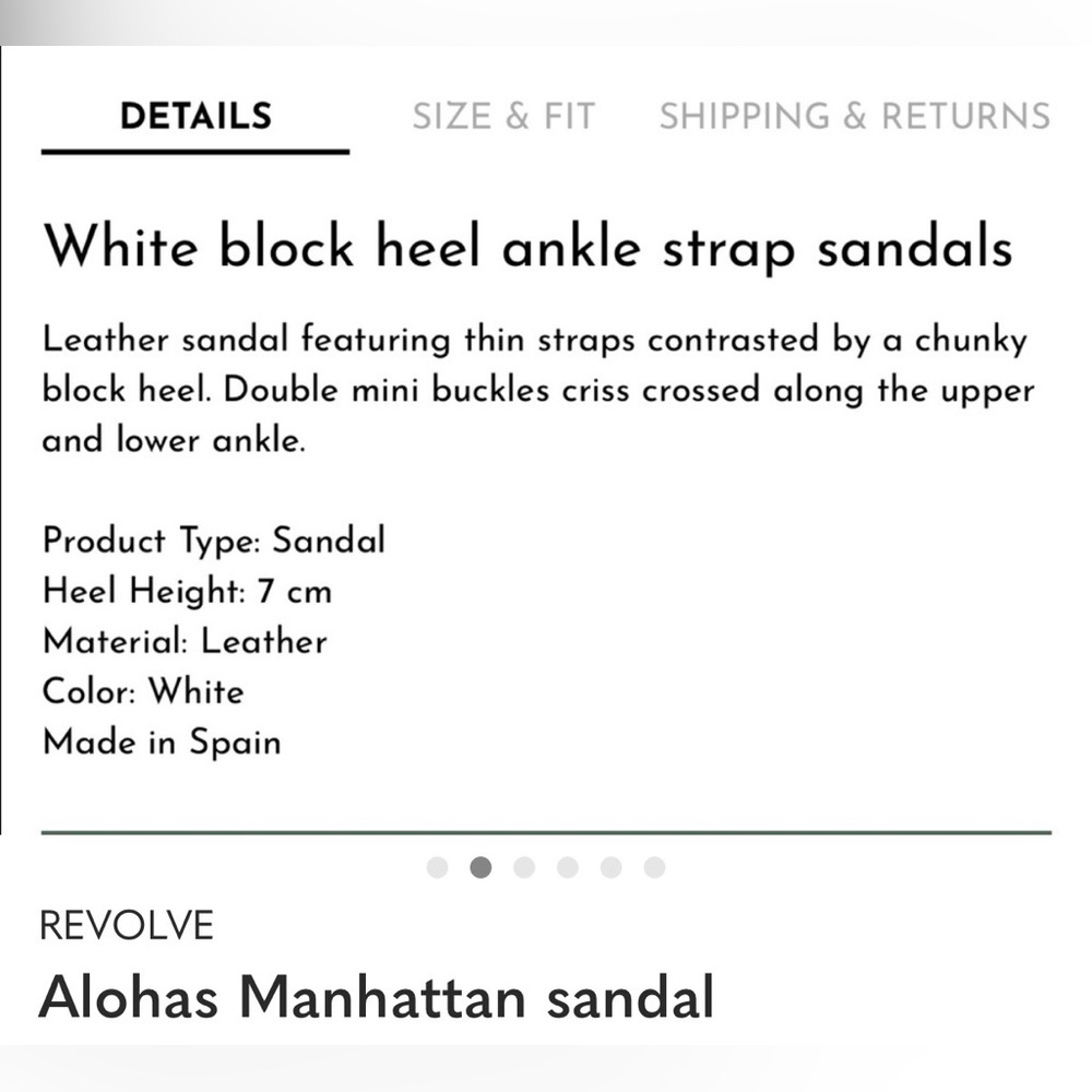 Alohas Manhattan Sandal in Cream EU 40, US 9 New without box - Picture 3 of 10